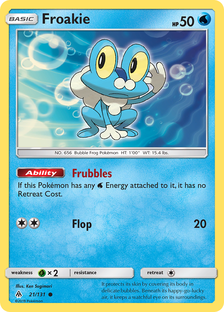 Froakie (21/131) [Sun & Moon: Forbidden Light] | RetroPlay Games