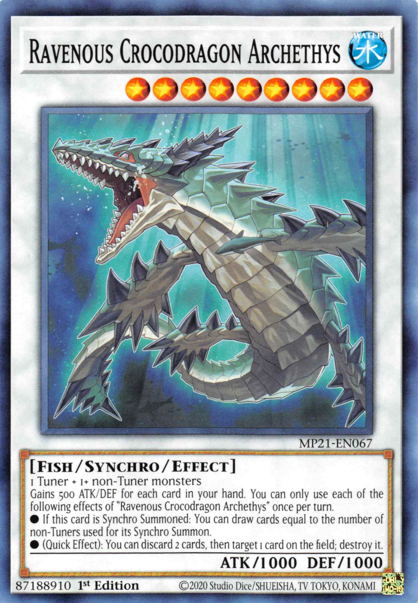 Ravenous Crocodragon Archethys [MP21-EN067] Common | RetroPlay Games