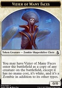 Vizier of Many Faces // Zombie Token [Amonkhet Tokens] | RetroPlay Games