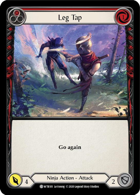 Leg Tap (Red) [U-WTR101] (Welcome to Rathe Unlimited)  Unlimited Rainbow Foil | RetroPlay Games