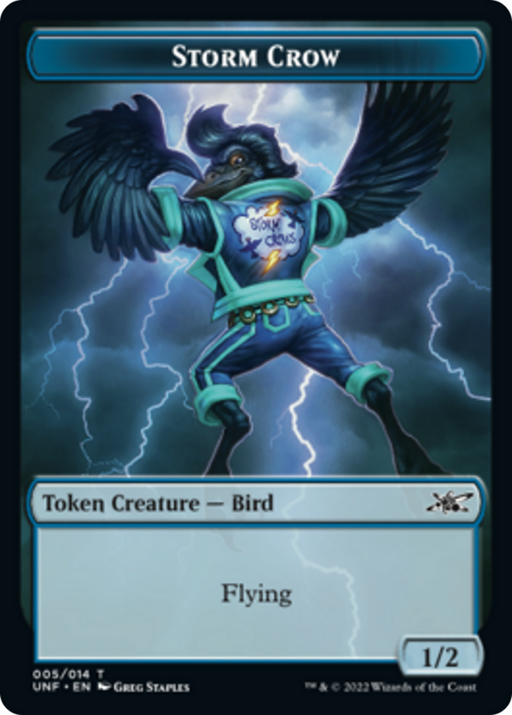 Squirrel // Storm Crow Double-sided Token [Unfinity Tokens] | RetroPlay Games