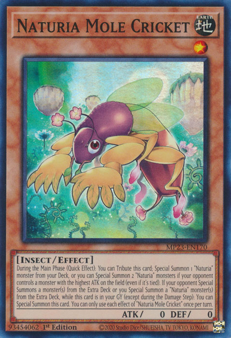 Naturia Mole Cricket [MP23-EN170] Super Rare | RetroPlay Games