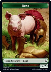Boar // Spirit Double-sided Token [Kaldheim Commander Tokens] | RetroPlay Games