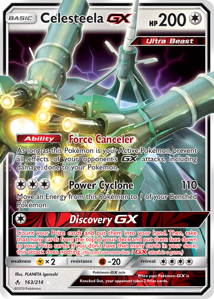 Celesteela GX (163/214) [Sun & Moon: Unbroken Bonds] | RetroPlay Games