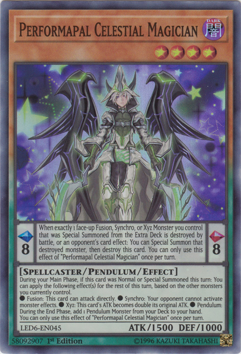 Performapal Celestial Magician [LED6-EN045] Super Rare | RetroPlay Games