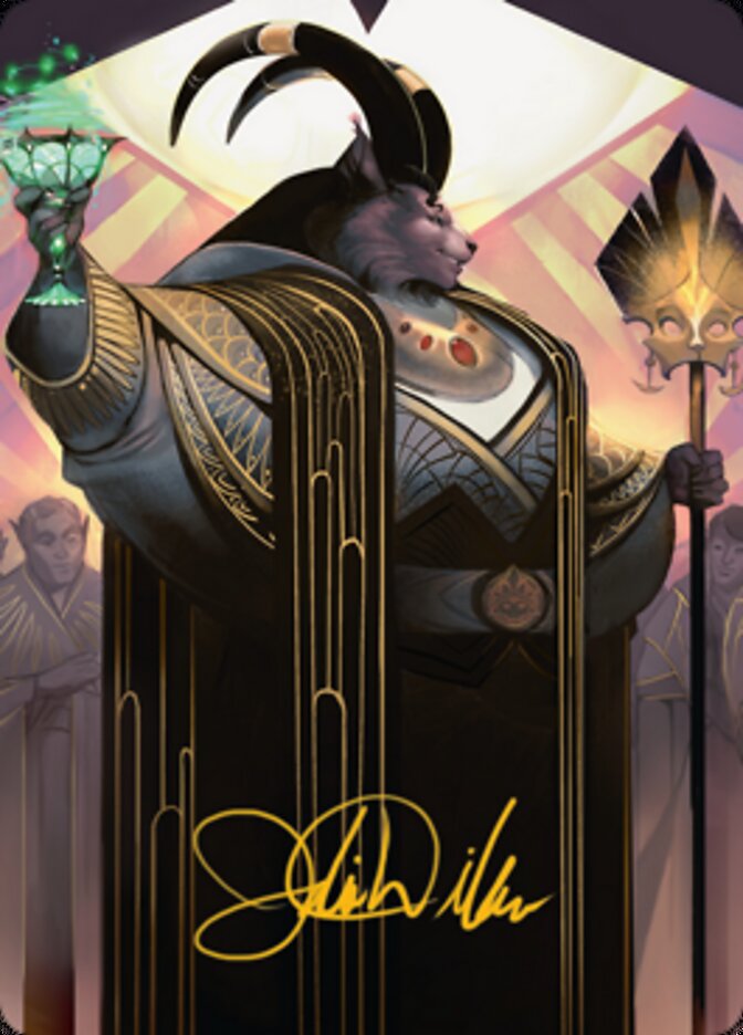 Jetmir, Nexus of Revels 2 Art Card (Gold-Stamped Signature) [Streets of New Capenna Art Series] | RetroPlay Games