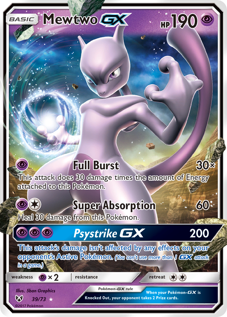 Mewtwo GX (39/73) [Sun & Moon: Shining Legends] | RetroPlay Games