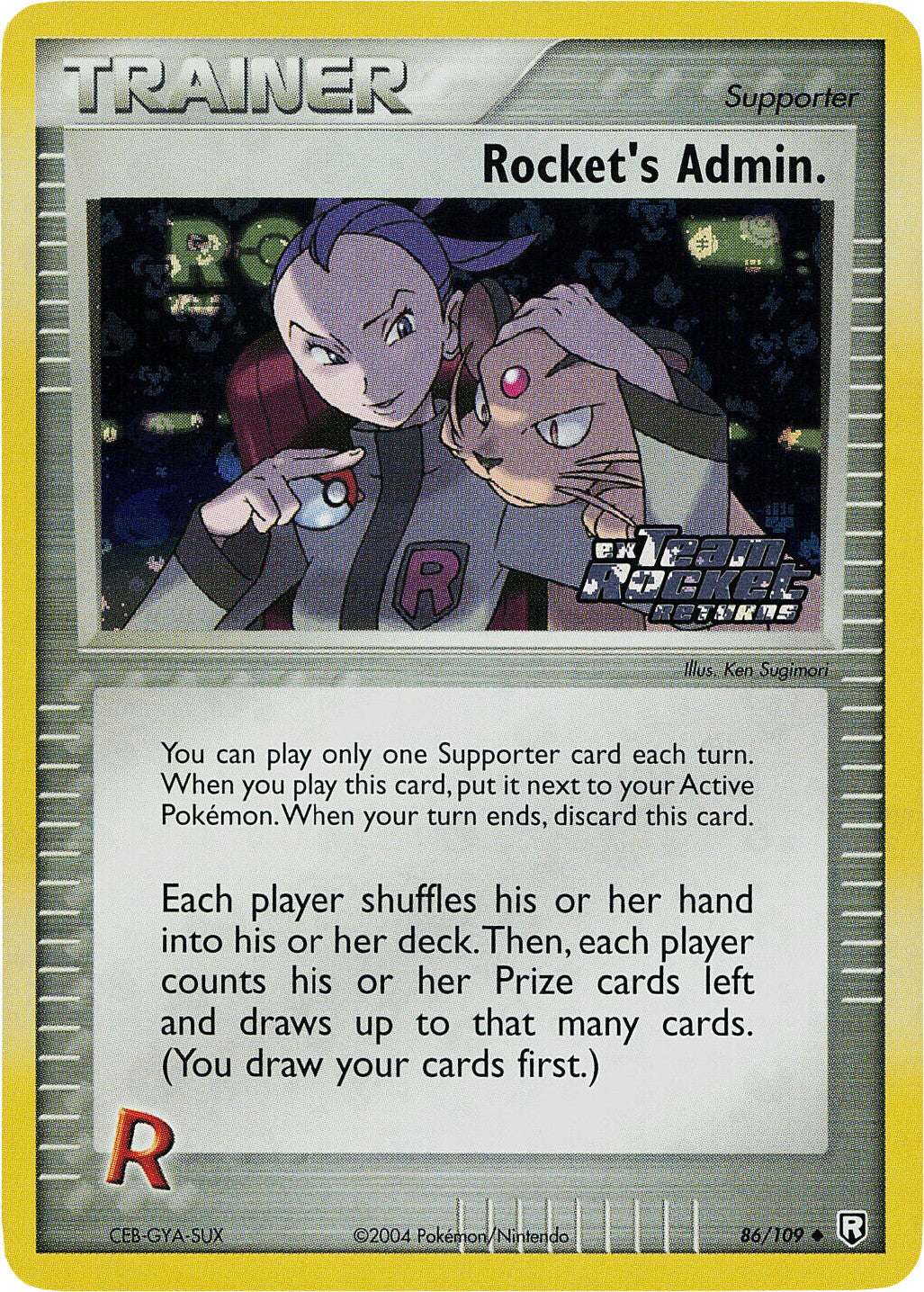 Rocket's Admin. (86/109) (Stamped) [EX: Team Rocket Returns] | RetroPlay Games