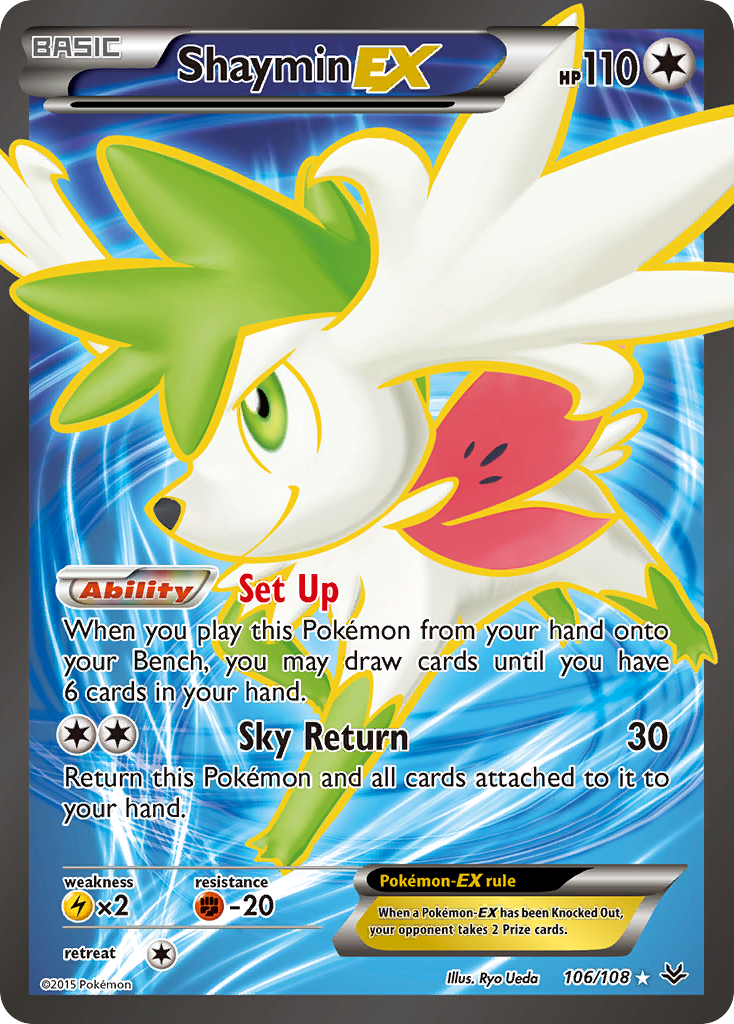 Shaymin EX (106/108) [XY: Roaring Skies] | RetroPlay Games