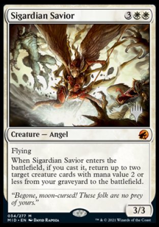 Sigardian Savior (Promo Pack) [Innistrad: Midnight Hunt Promos] | RetroPlay Games