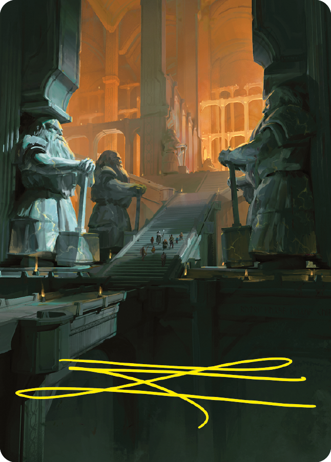 Mines of Moria Art Card (Gold-Stamped Signature) [The Lord of the Rings: Tales of Middle-earth Art Series] | RetroPlay Games
