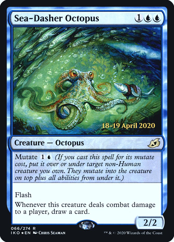 Sea-Dasher Octopus  [Ikoria: Lair of Behemoths Prerelease Promos] | RetroPlay Games