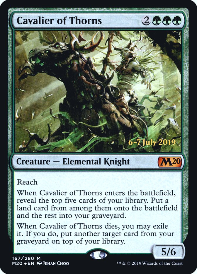 Cavalier of Thorns  [Core Set 2020 Prerelease Promos] | RetroPlay Games