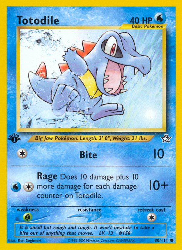 Totodile (80/111) [Neo Genesis 1st Edition] | RetroPlay Games