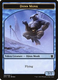 Djinn Monk [Dragons of Tarkir Tokens] | RetroPlay Games