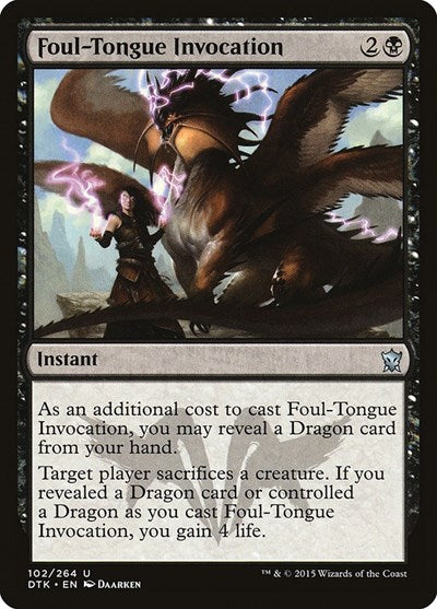 Foul-Tongue Invocation [Dragons of Tarkir] | RetroPlay Games