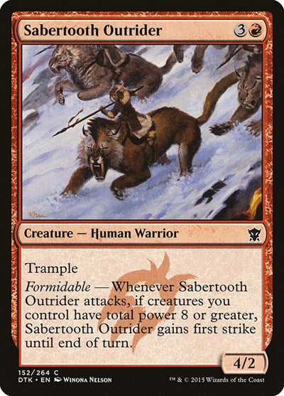 Sabertooth Outrider [Dragons of Tarkir] | RetroPlay Games