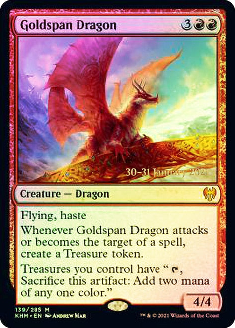 Goldspan Dragon  [Kaldheim Prerelease Promos] | RetroPlay Games