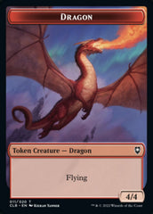 Treasure // Dragon Double-sided Token [Commander Legends: Battle for Baldur's Gate Tokens] | RetroPlay Games