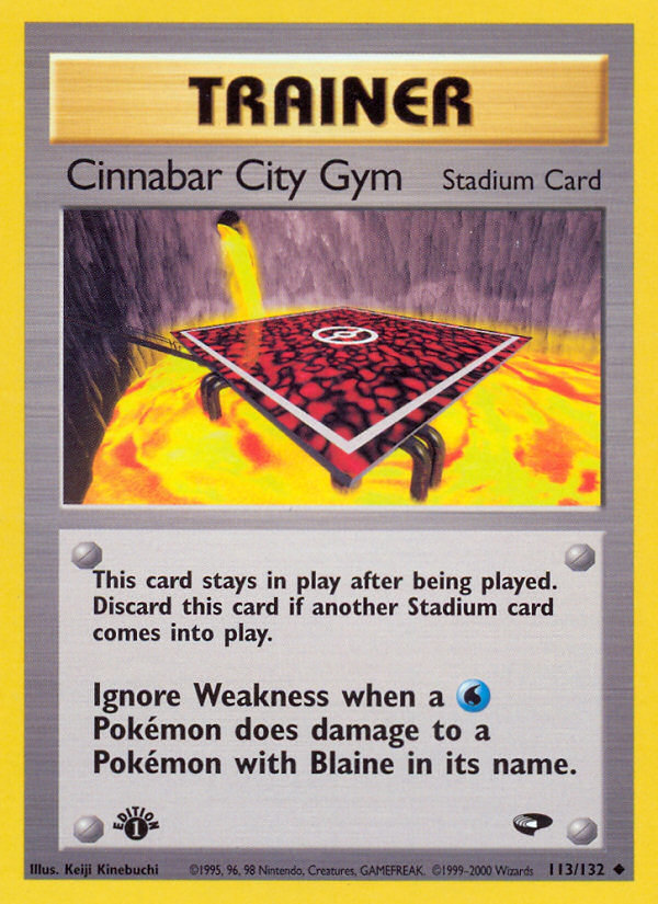 Cinnabar City Gym (113/132) [Gym Challenge 1st Edition] | RetroPlay Games