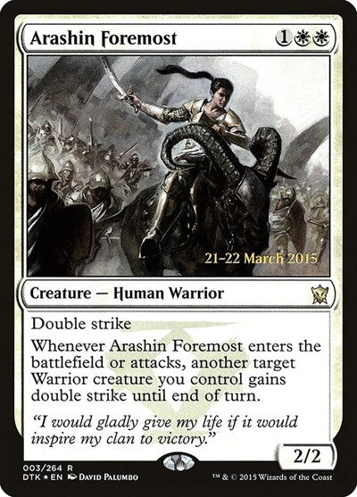 Arashin Foremost [Dragons of Tarkir Promos] | RetroPlay Games