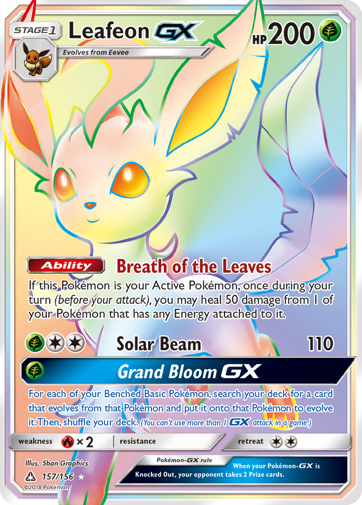 Leafeon GX (157/156) [Sun & Moon: Ultra Prism] | RetroPlay Games