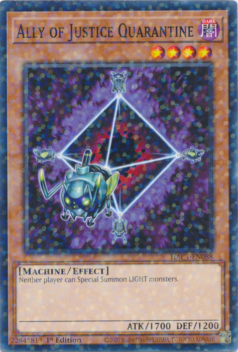 Ally of Justice Quarantine (Duel Terminal) [HAC1-EN088] Common | RetroPlay Games