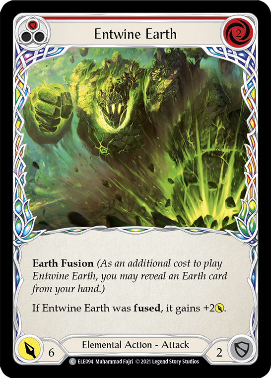 Entwine Earth (Red) [ELE094] (Tales of Aria)  1st Edition Rainbow Foil | RetroPlay Games