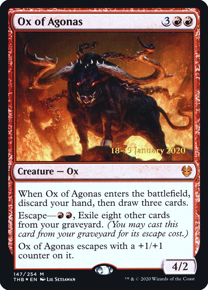 Ox of Agonas [Theros Beyond Death Prerelease Promos] | RetroPlay Games