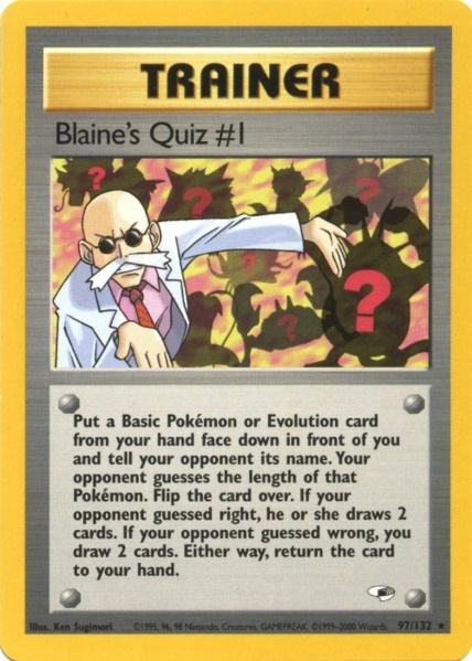 Blaine's Quiz #1 (97/132) [Gym Heroes Unlimited] | RetroPlay Games