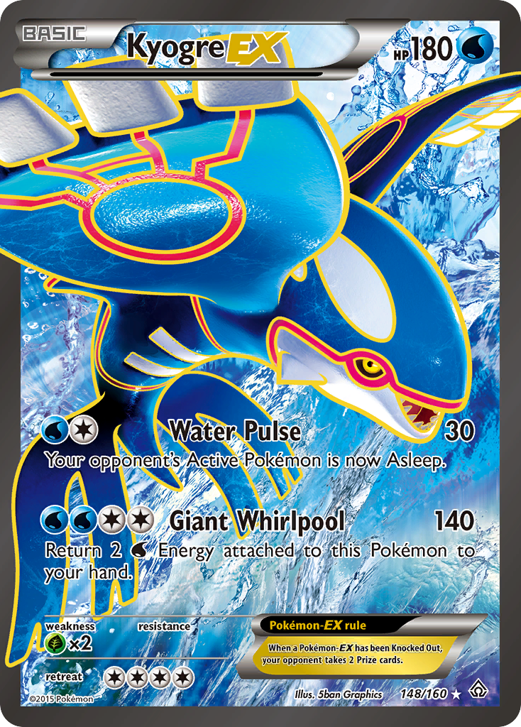 Kyogre EX (148/160) [XY: Primal Clash] | RetroPlay Games