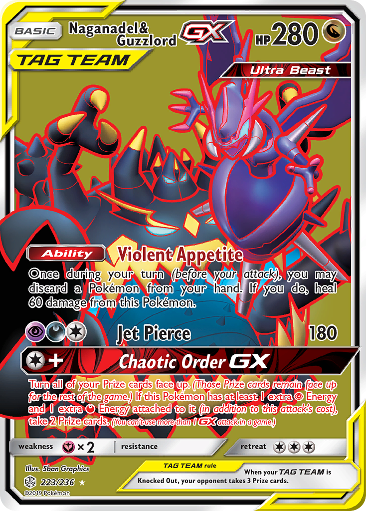 Naganadel & Guzzlord GX (223/236) [Sun & Moon: Cosmic Eclipse] | RetroPlay Games