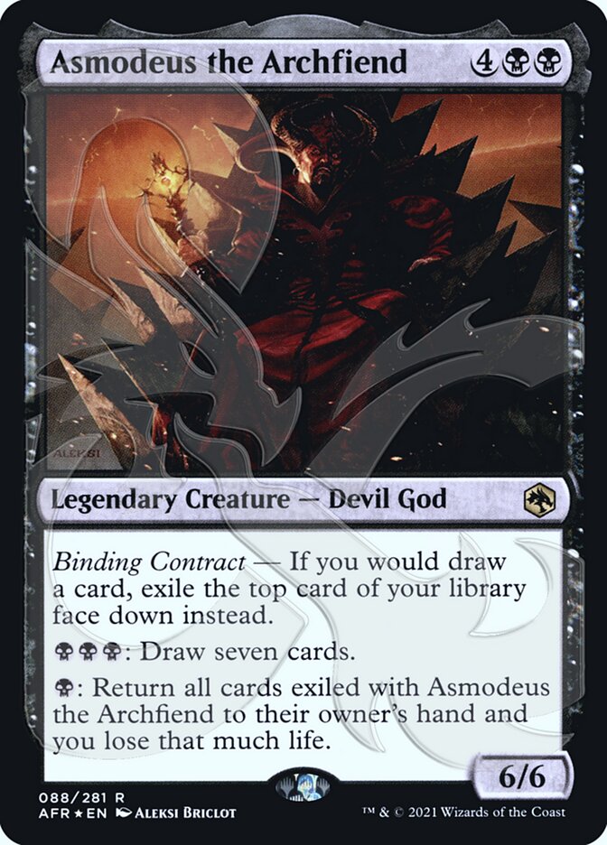 Asmodeus the Archfiend (Ampersand Promo) [Dungeons & Dragons: Adventures in the Forgotten Realms Promos] | RetroPlay Games