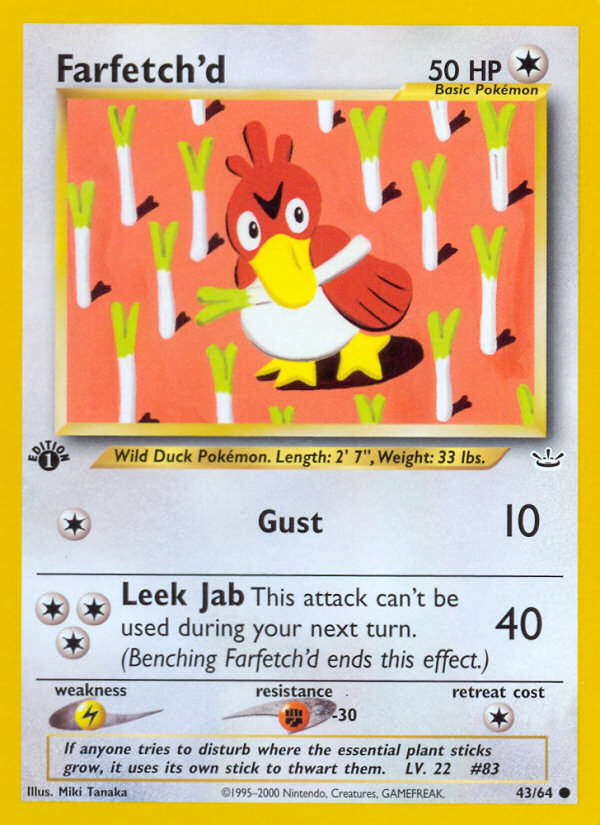 Farfetch'd (43/64) [Neo Revelation 1st Edition] | RetroPlay Games