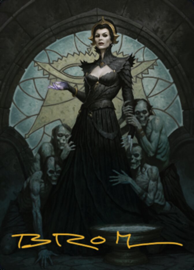 Liliana of the Veil Art Card (Gold-Stamped Signature) [Dominaria United Art Series] | RetroPlay Games