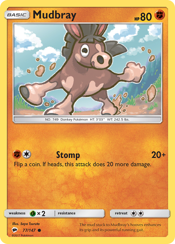 Mudbray (77/147) [Sun & Moon: Burning Shadows] | RetroPlay Games