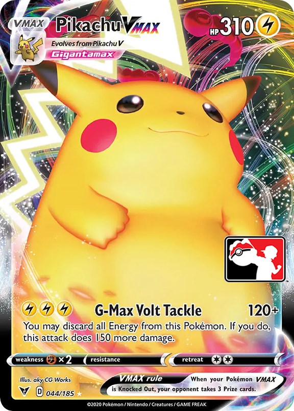 Pikachu VMAX (044/185) [Prize Pack Series One] | RetroPlay Games