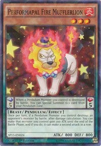 Performapal Fire Mufflerlion [SP15-EN024] Shatterfoil Rare | RetroPlay Games