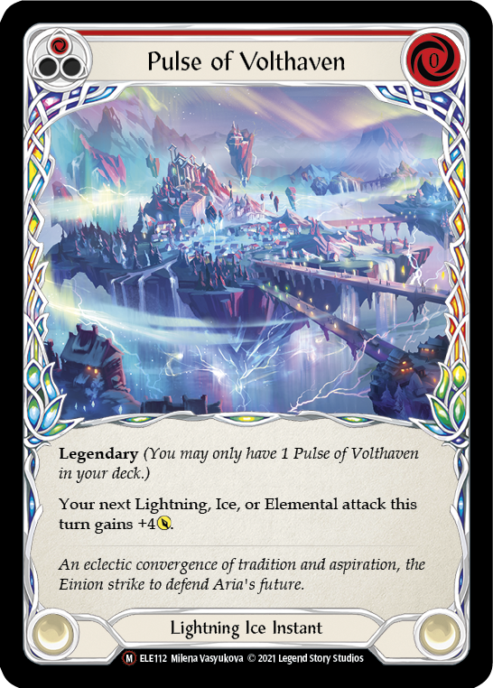 Pulse of Volthaven [U-ELE112] (Tales of Aria Unlimited)  Unlimited Rainbow Foil | RetroPlay Games