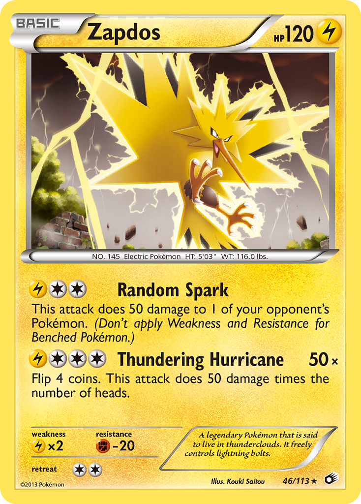 Zapdos (46/113) [Black & White: Legendary Treasures] | RetroPlay Games