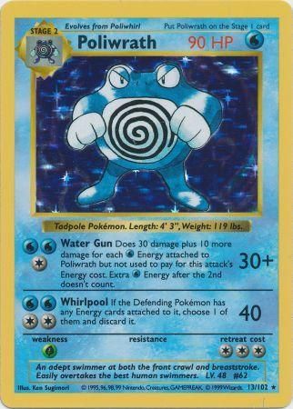 Poliwrath (13/102) [Base Set Shadowless Unlimited] | RetroPlay Games