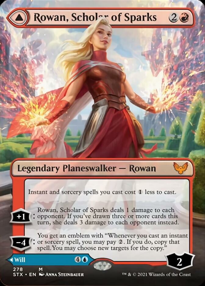 Rowan, Scholar of Sparks // Will, Scholar of Frost (Extended) [Strixhaven: School of Mages] | RetroPlay Games