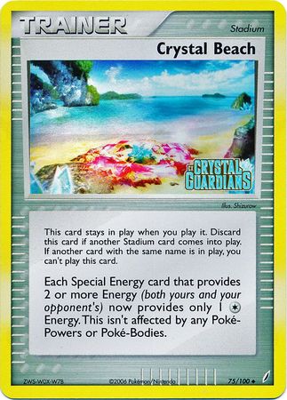 Crystal Beach (75/100) (Stamped) [EX: Crystal Guardians] | RetroPlay Games