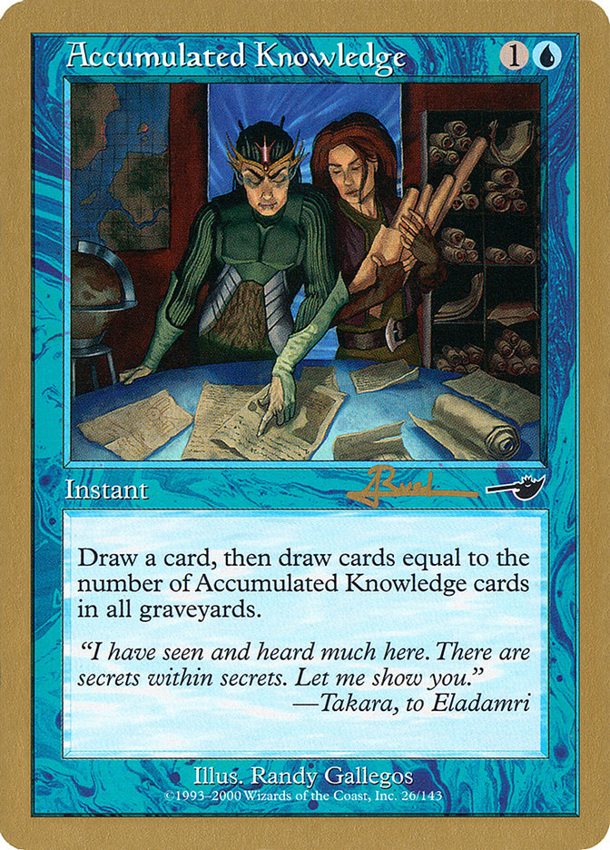 Accumulated Knowledge (Antoine Ruel) [World Championship Decks 2001] | RetroPlay Games