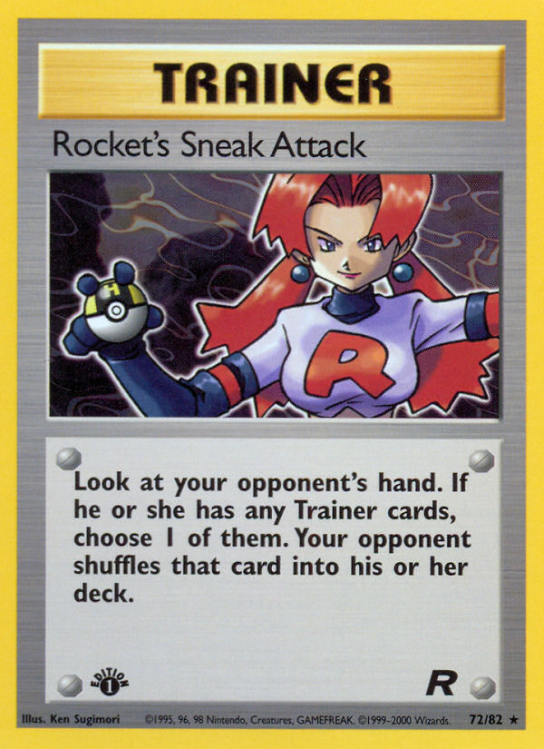 Rocket's Sneak Attack (72/82) [Team Rocket 1st Edition] | RetroPlay Games