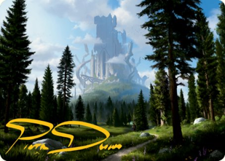 Forest (278) Art Card (Gold-Stamped Signature) [Dungeons & Dragons: Adventures in the Forgotten Realms Art Series] | RetroPlay Games