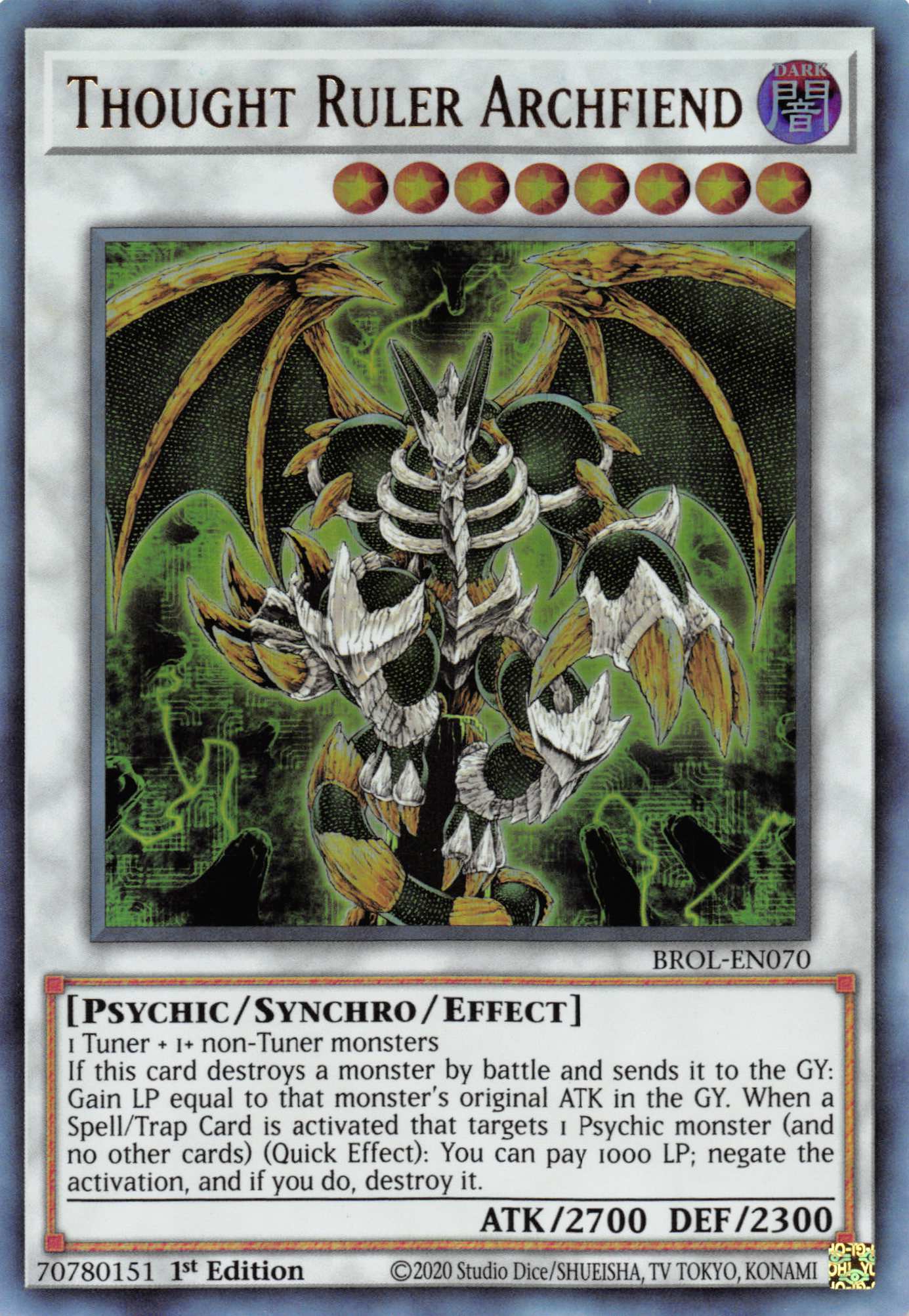 Thought Ruler Archfiend [BROL-EN070] Ultra Rare | RetroPlay Games