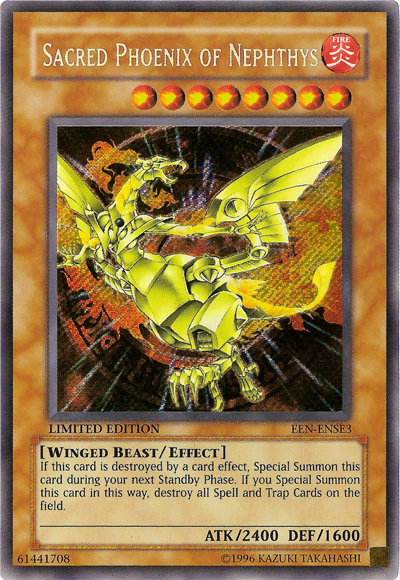 Sacred Phoenix of Nephthys [EEN-ENSE3] Secret Rare | RetroPlay Games