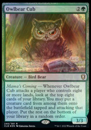 Owlbear Cub [Commander Legends: Battle for Baldur's Gate Prerelease Promos] | RetroPlay Games