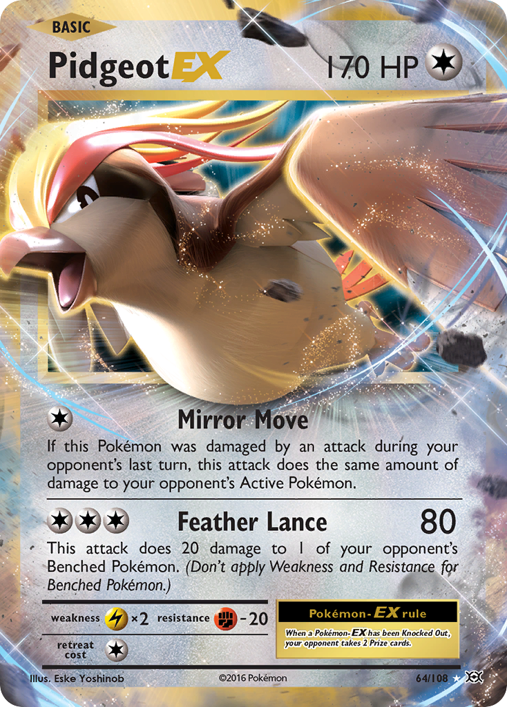 Pidgeot EX (64/108) [XY: Evolutions] | RetroPlay Games